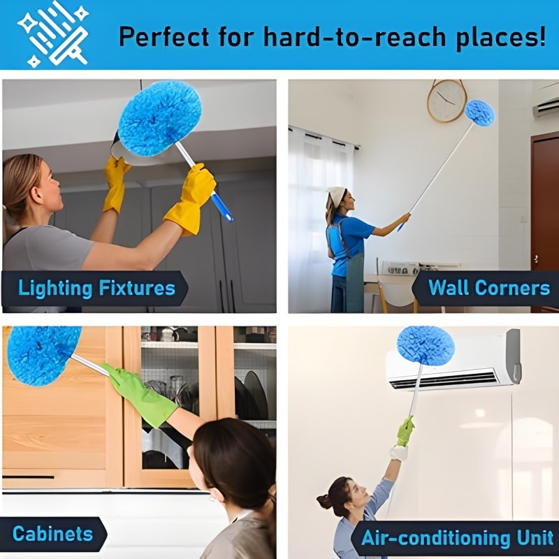 SkyWipe™ - Washable Ceiling Fan Cleaner Duster