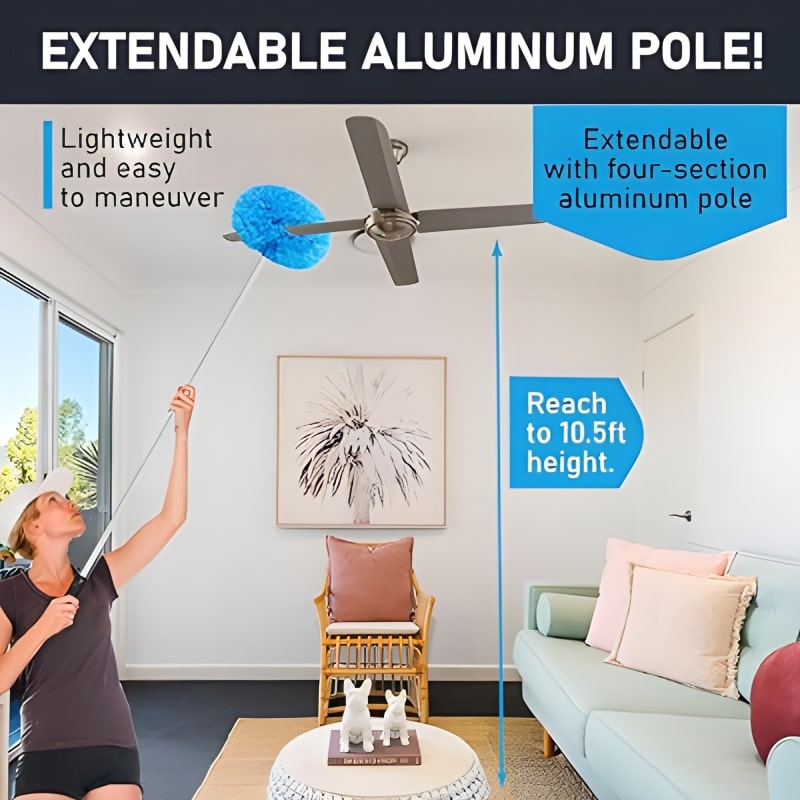 SkyWipe™ - Washable Ceiling Fan Cleaner Duster