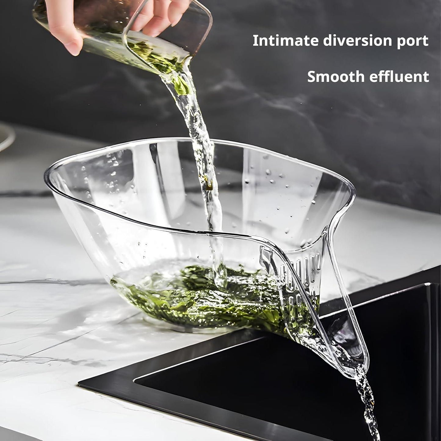 StrainEase Drain Basket Funnel for Kitchen Sink (Pack of 2)