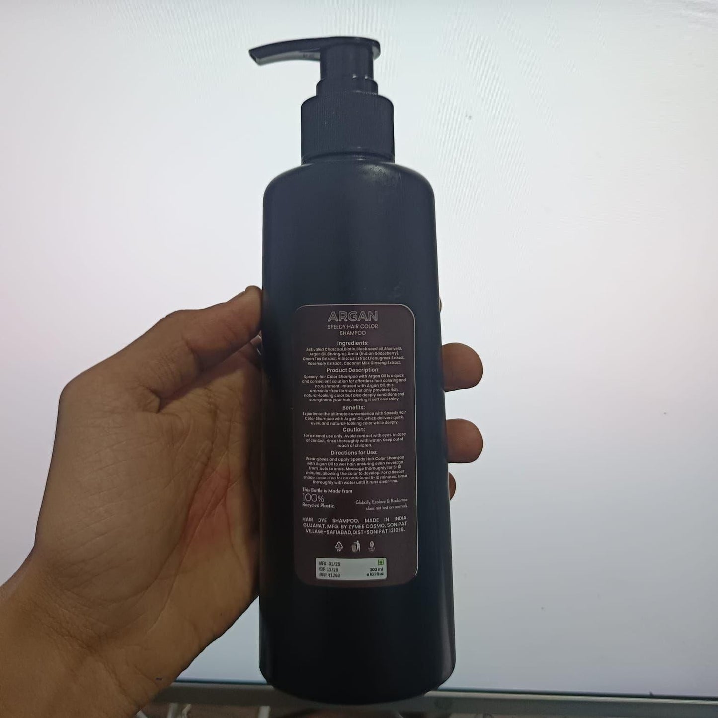 Argan Speedy Hair Color Shampoo 600ml Pack of 2