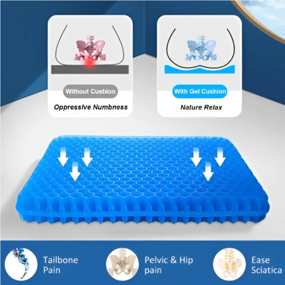 AeroSit Gel Cushion – For Cars, Office & Home