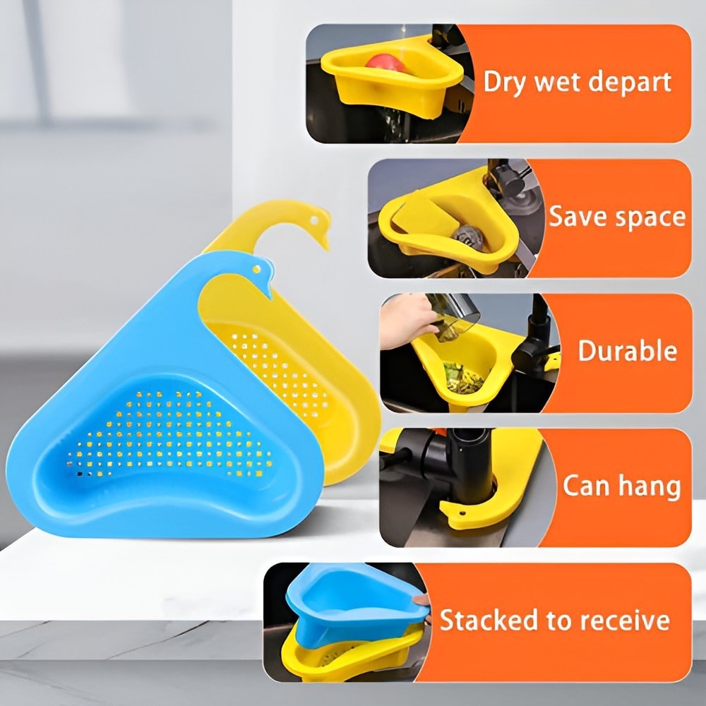 SwanShelf™ - Multipurpose Kitchen Sink Organizer Corner