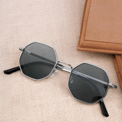 Octagon Round Black Sunglasses For Men & Women